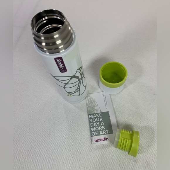 NWT aladdin Stainless Insulated Thermos‎ Vacuum Bottle Beverage Container 16 oz - Picture 3 of 10